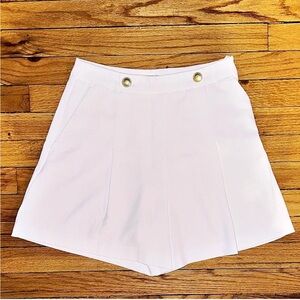 H&M White High Waist Women's Shorts
